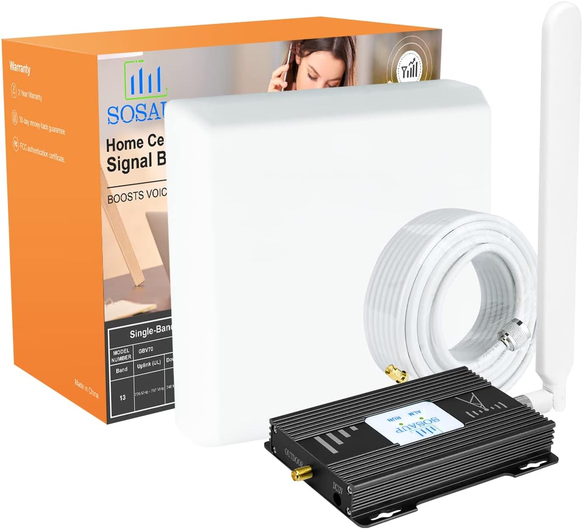 AT&T Cell Phone Signal Booster AT&T Signal Booster 5G 4G LTE Band 12/17 T Mobile Cricket AT&T Cell Signal Booster ATT Cell Booster AT&T Cell Phone Booster for Home AT&T Booster Boost Call/Data
