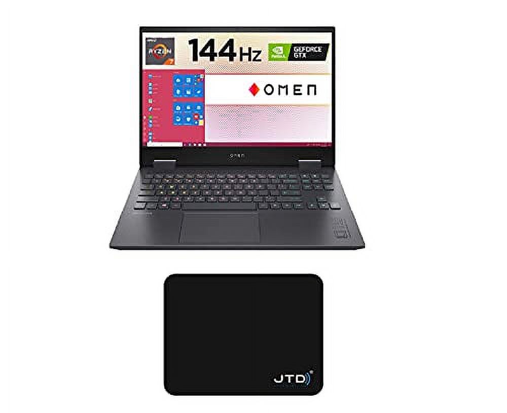 JTD HP_OMEN 15 15.6" FHD 144Hz Gaming Laptop - AMD Ryzen 7 5800H (16GB RAM | 2TB SSD) GeForce RTX 3060, Win 10, Bundle Pad