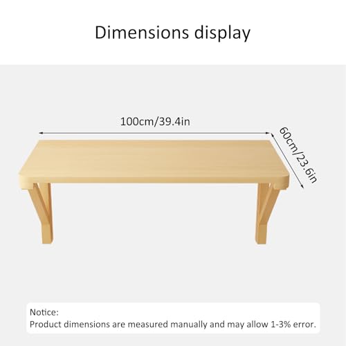 Wall Mounted Folding Desk,Floating Desk,Wall Mounted Desk,Wall Mounted Dining Table,Wall Desk,Mounted Desk for Small Spaces,Solid Wood Hideaway Dining Table,Wall Mounted Desk Folding ( Size : 100*50CM