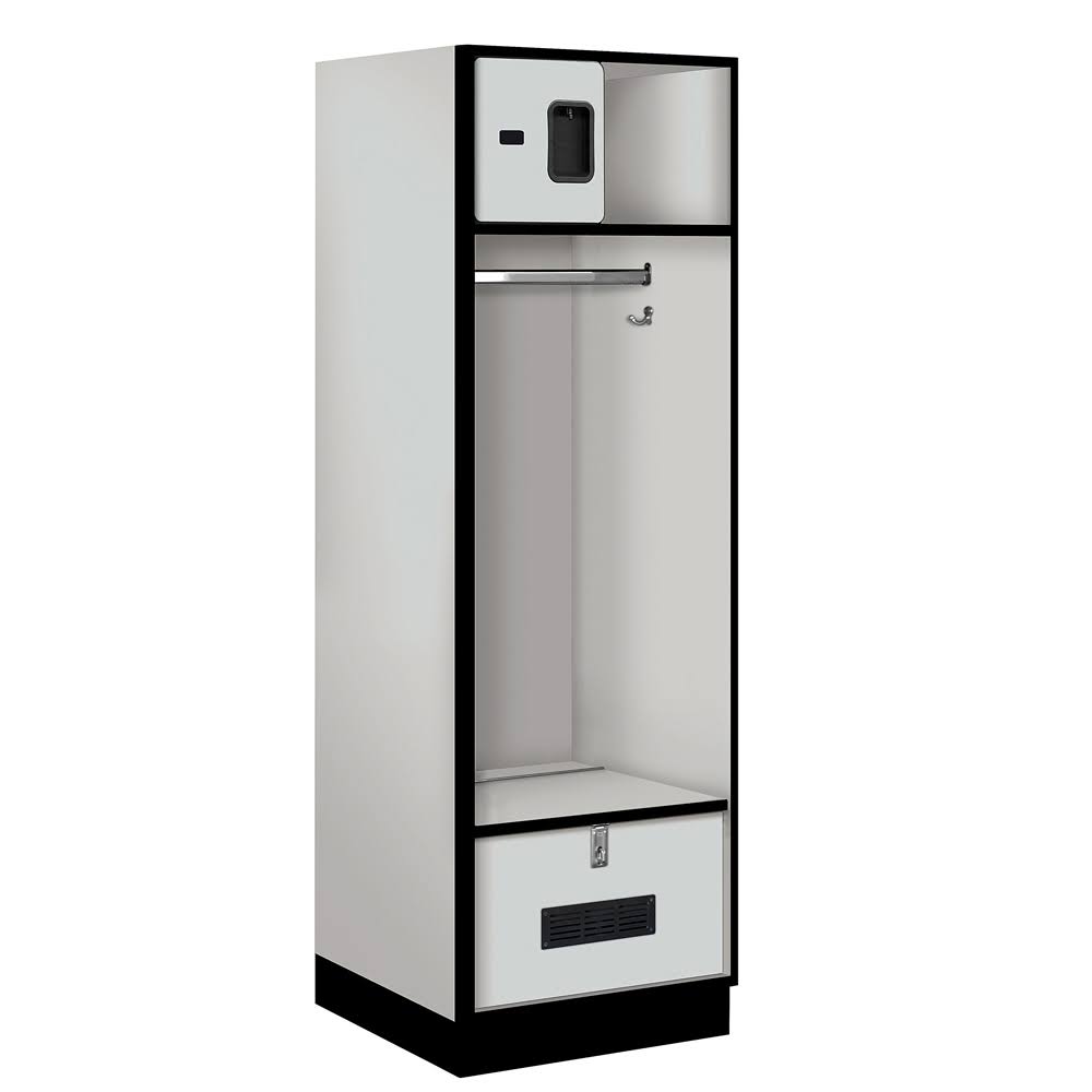 Salsbury Industries Gray-24 inch Wide Designer Wood Open Access Locker