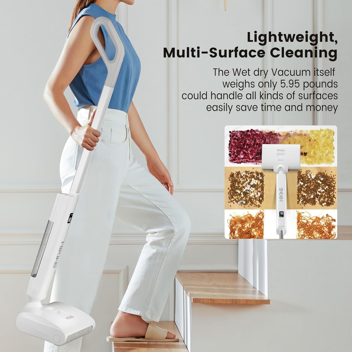 Electric Mop, Upgraded Cordless Electric Mops for Floor Cleaning, Self Cleaning Hard Floor Cleaner up to 60 mins, Dual Tank Tech, Self-Propelled, Rechargeable Floor Cleaner for Multi-Surface