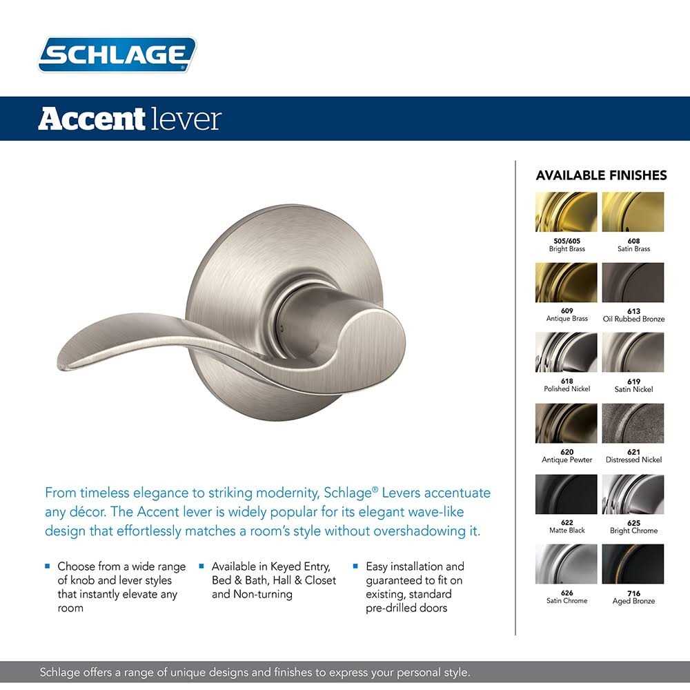 Schlage Camelot Satin Nickel Electronic Keypad Deadbolt Door Lock with Accent Door Handle - Shop Hardware Tools Online Store
