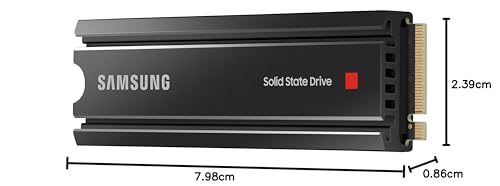 Samsung 980 PRO SSD 2TB PCIe NVMe Gen 4 Gaming M.2 Internal Solid State Drive Memory Card, Maximum Speed, Thermal Control MZ-V8P2T0B/AM