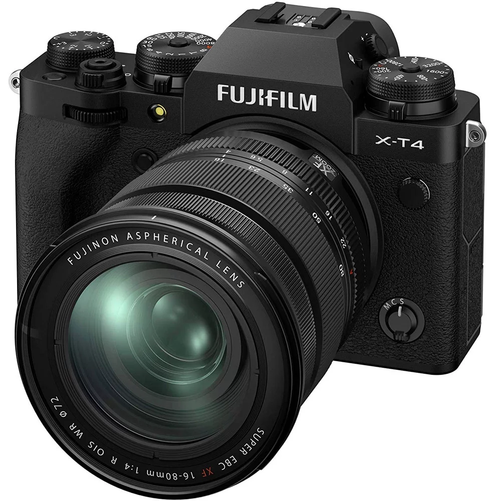 FUJIFILM X-T4 Mirrorless Camera with 16-80mm Lens (Black) - 16652893 - Curated Treasures Market