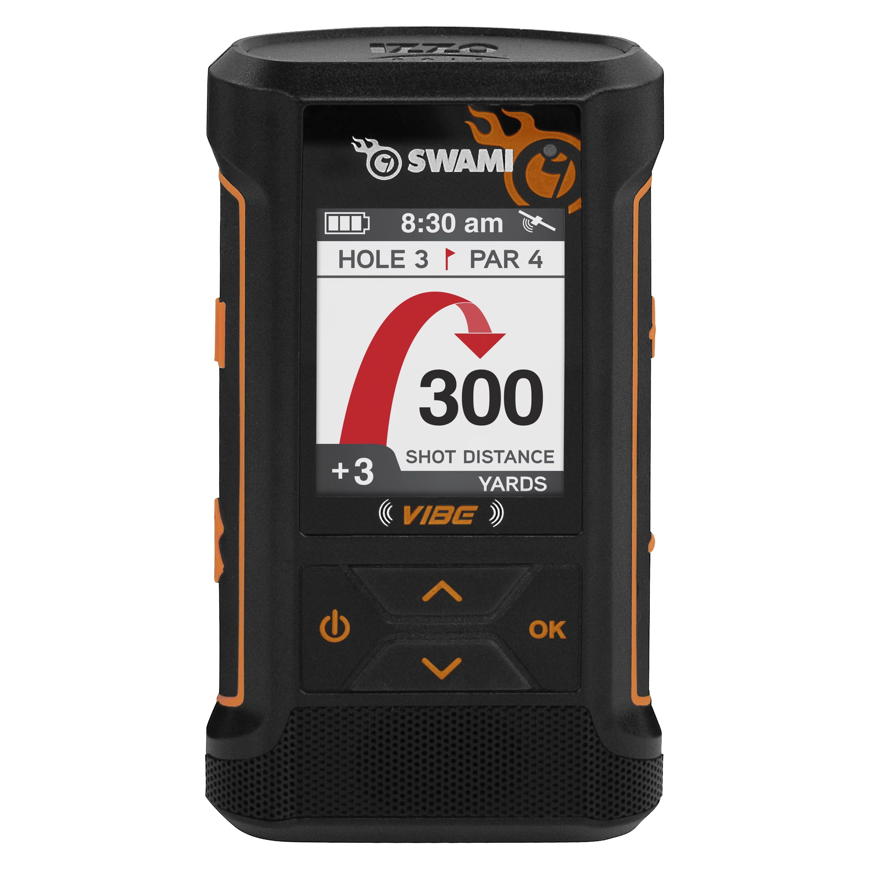 Izzo Golf Swami VIBE GPS Rangefinder with Bluetooth Speaker, Magnetic Cart Mount - Curated Treasures Market