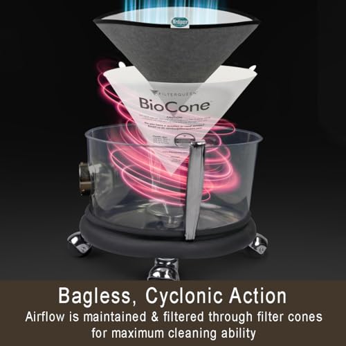 Filter Queen Majestic Surface Cleaner, Canister Vacuum with Bagless Cyclonic Action, The Ultimate All-in-One Cleaning Machine