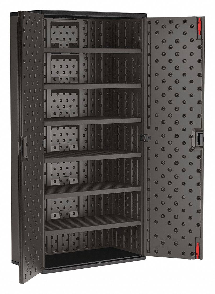 Suncast BMCCPD8006 Commercial Mega Tall Storage Cabinet, 6 Shelf