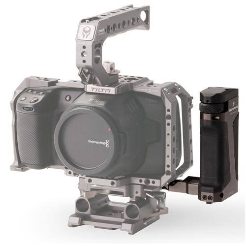 Tilta Side Focus Handle Type I for BMPCC 4K Cage, Supports LP-E6 battery, Gray