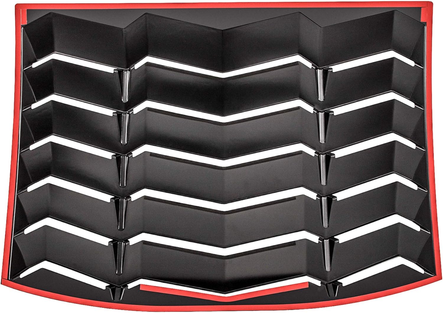 LE-JX Matte Black Rear+Side Window Louver Cover 2/Set Compatible with 2011-2021 Dodge Charger in GT Lambo Style Custom Fit All Weather ABS