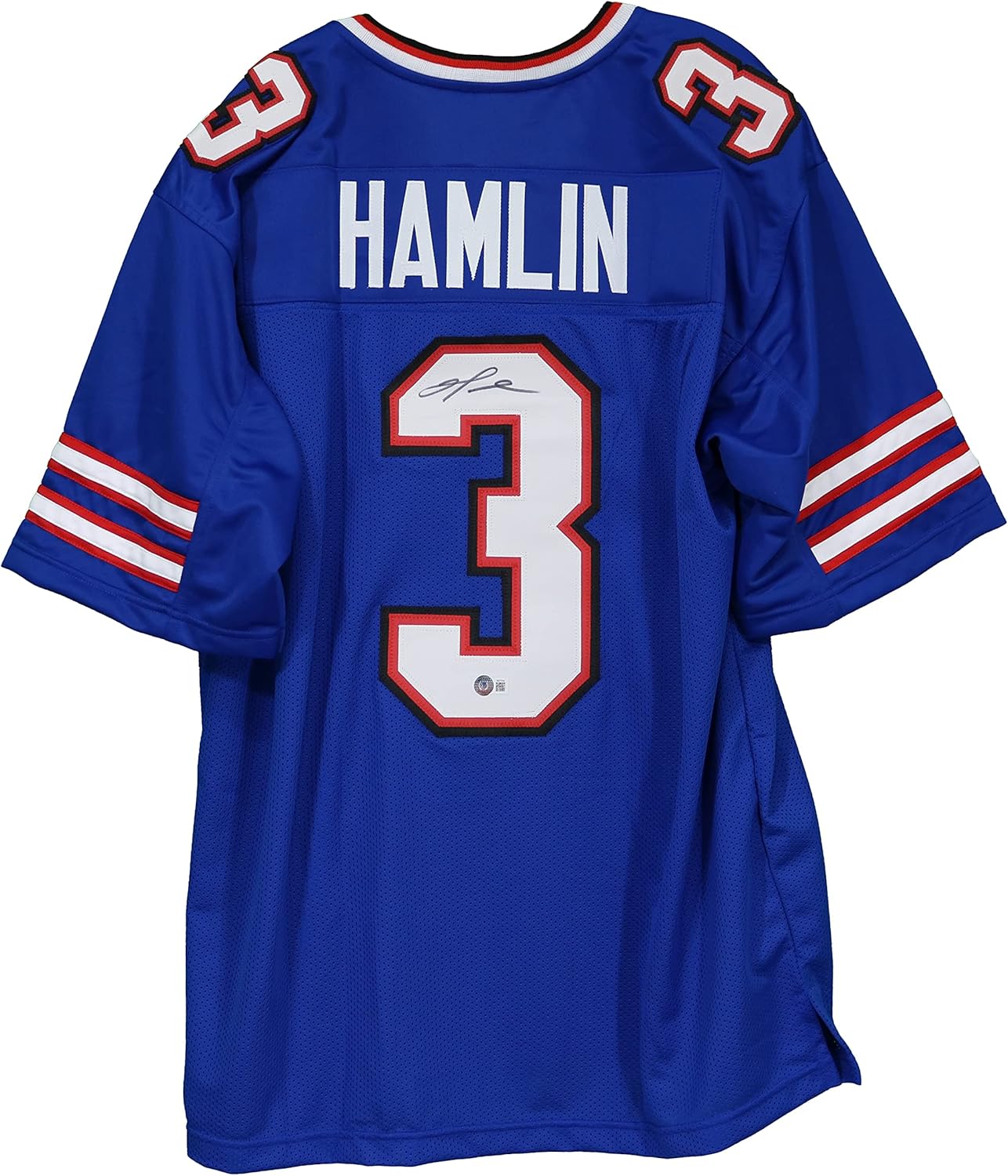 Damar Hamlin Buffalo Bills Signed Autographed Blue #3 Custom Jersey Beckett Witness Certification