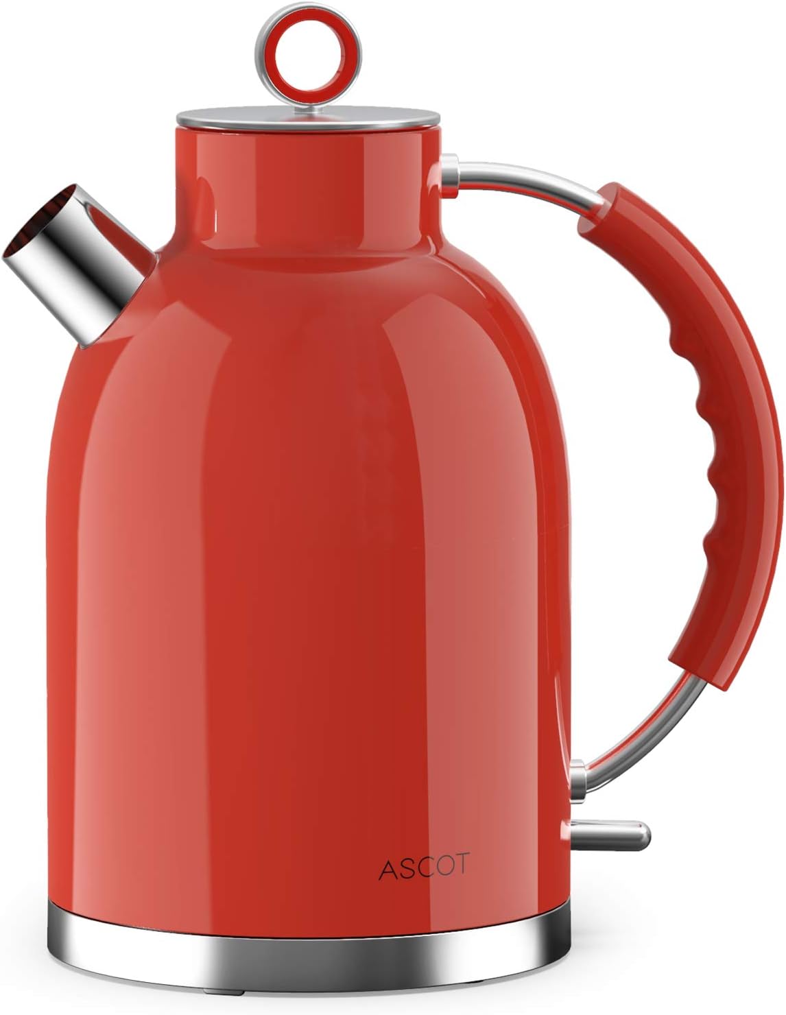 Electric Kettle,ASCOT Electric Kttle Stainless Steel Tea Kettle Fast Boiling Water Heater 1.7L, 1500W, BPA-Free, Cordless, Automatic Shutoff, Boil-Dry Protection，White Pack of 2