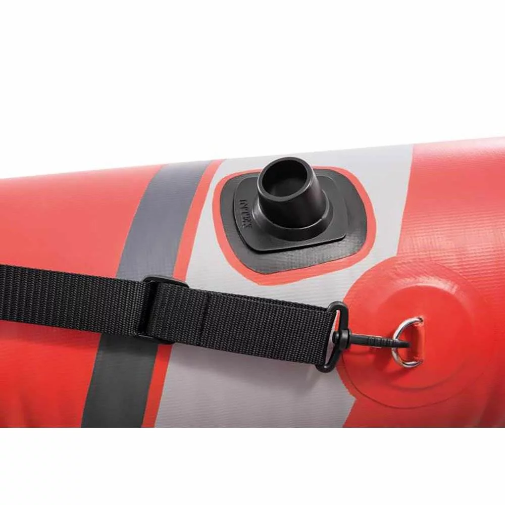 Excursion Pro 151 x 37 x 18 K2 Inflatable Kayak W/ Aluminum Oars, Pump, Fishing Rod Holders, Carry Bag