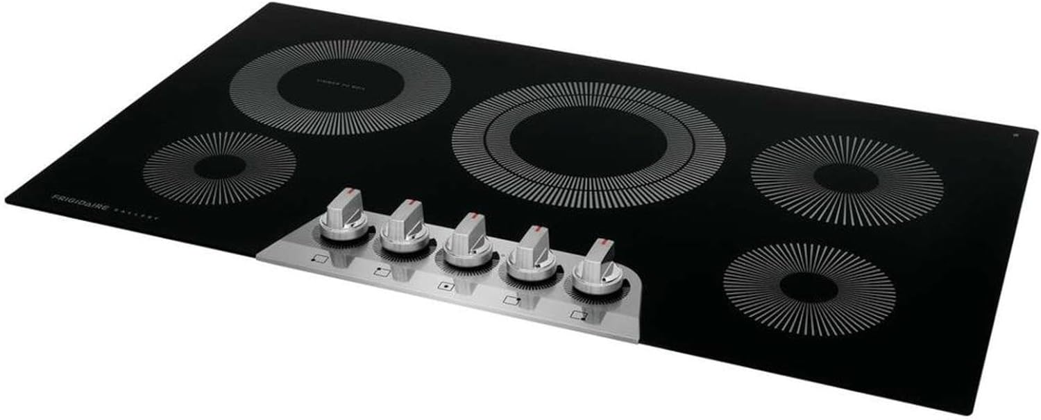 Frigidaire GCCE3670A Gallery 36 Inch Wide 5 Burner Electric Cooktop with EvenTemp™ Technology - Black Stainless Steel