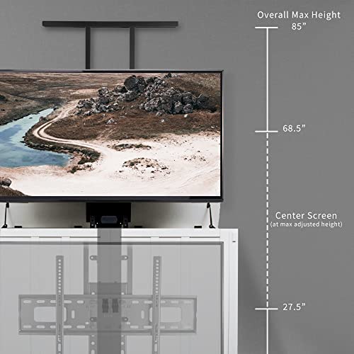 VIVO Motorized TV Stand, Vertical Lift Television Stand with Remote Control, Compact TV Mount Bracket