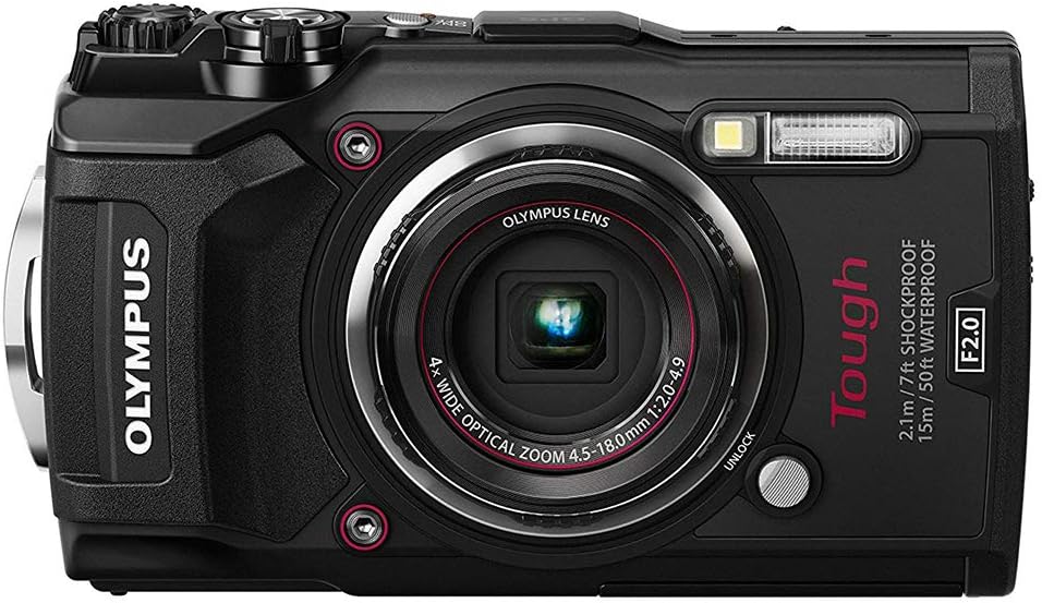 OM SYSTEM OLYMPUS TG-5 Waterproof Camera with 3-Inch LCD, Black