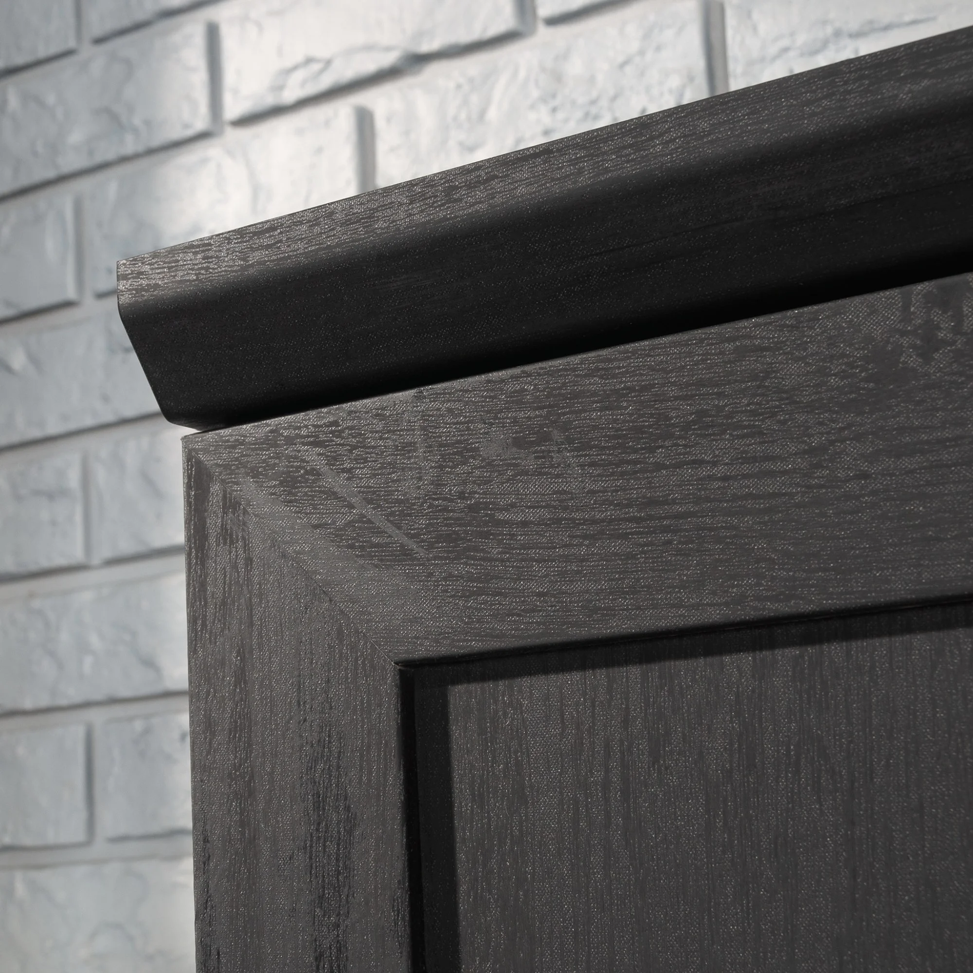 Sauder Homeplus Engineered Wood Single Door Pantry in Raven Oak Finish