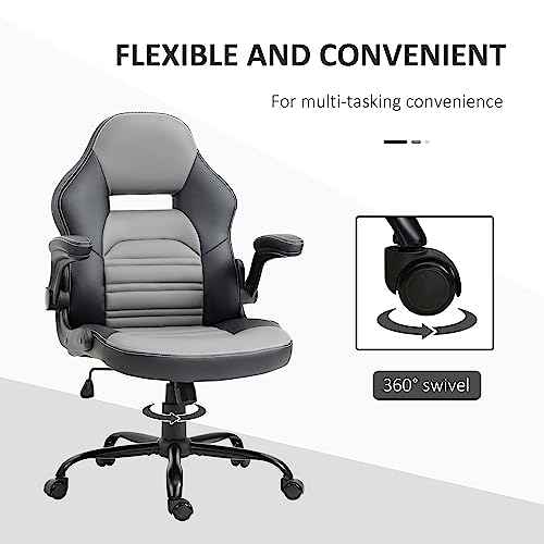 Vinsetto Big and Tall Executive Office Chair with Wide Seat, Computer Desk Chair with High Back Diamond Stitching, Adjustable Height & Swivel Wheels, Black