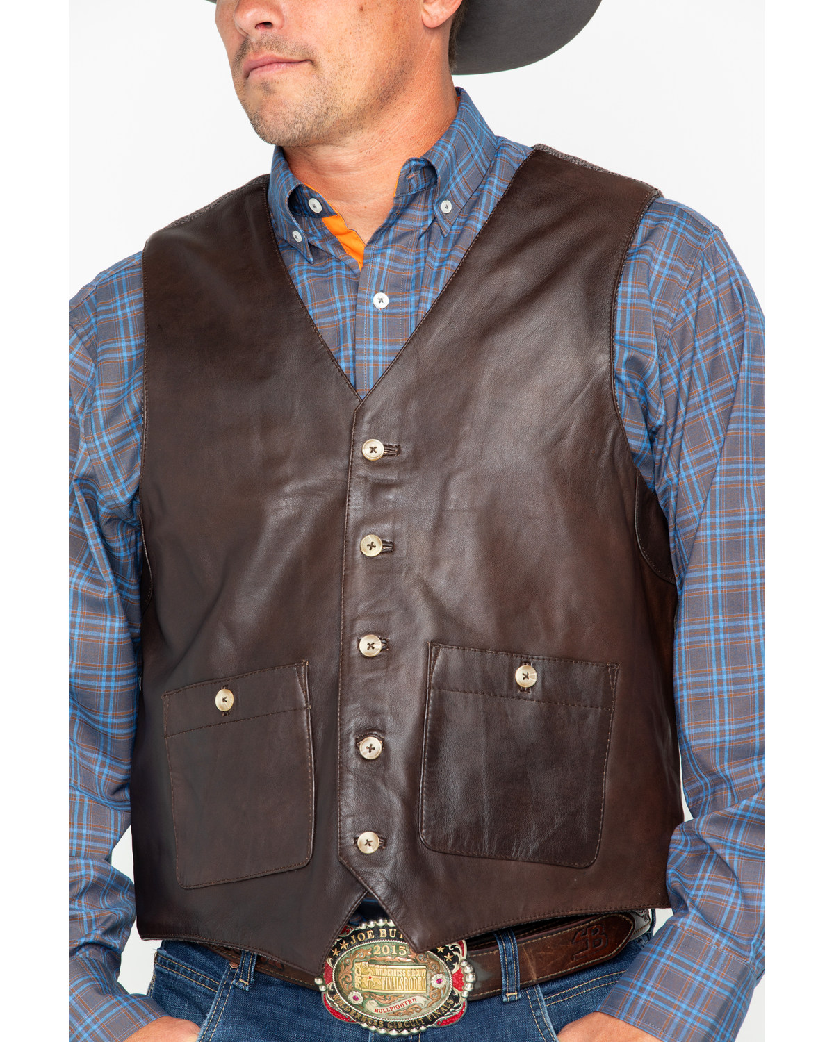 Outback Trading Co Men's Co. Wynard Button Pocket Vest Brown Large  US
