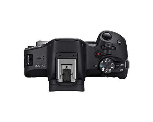 Canon EOS R50 Mirrorless Vlogging Camera (Body Only/Black) (Renewed)