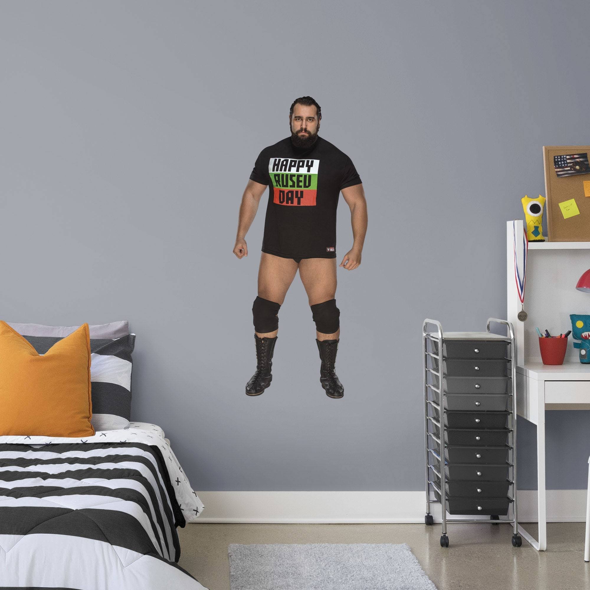 Fathead Rusev - Life-Size Officially Licensed WWE Removable Wall Decal
