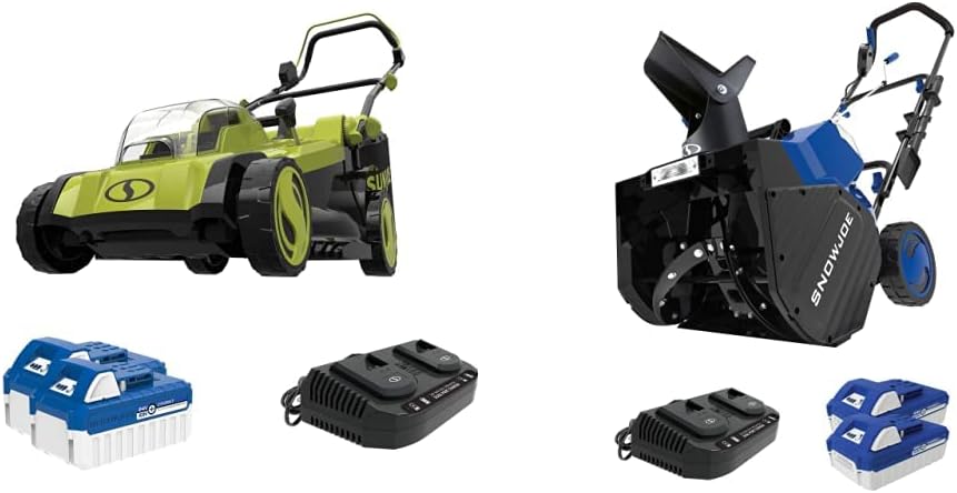 Sun Joe 24V-X2-17LM-CT 48-Volt 17-Inch Cordless Mulching Lawn Mower w/ 11-Gallon Grass Catcher, Tool Only (Battery + Charger Not Included)