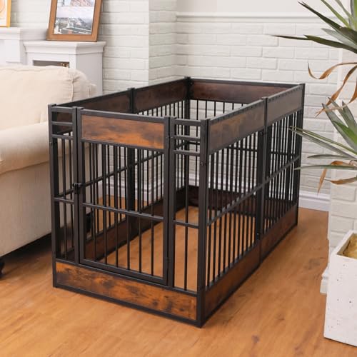 Dog Playpen, 31.5" Height Dog Pen Indoor, Heavy Duty, Safe and Sturdy, Furniture Style Puppy Pen