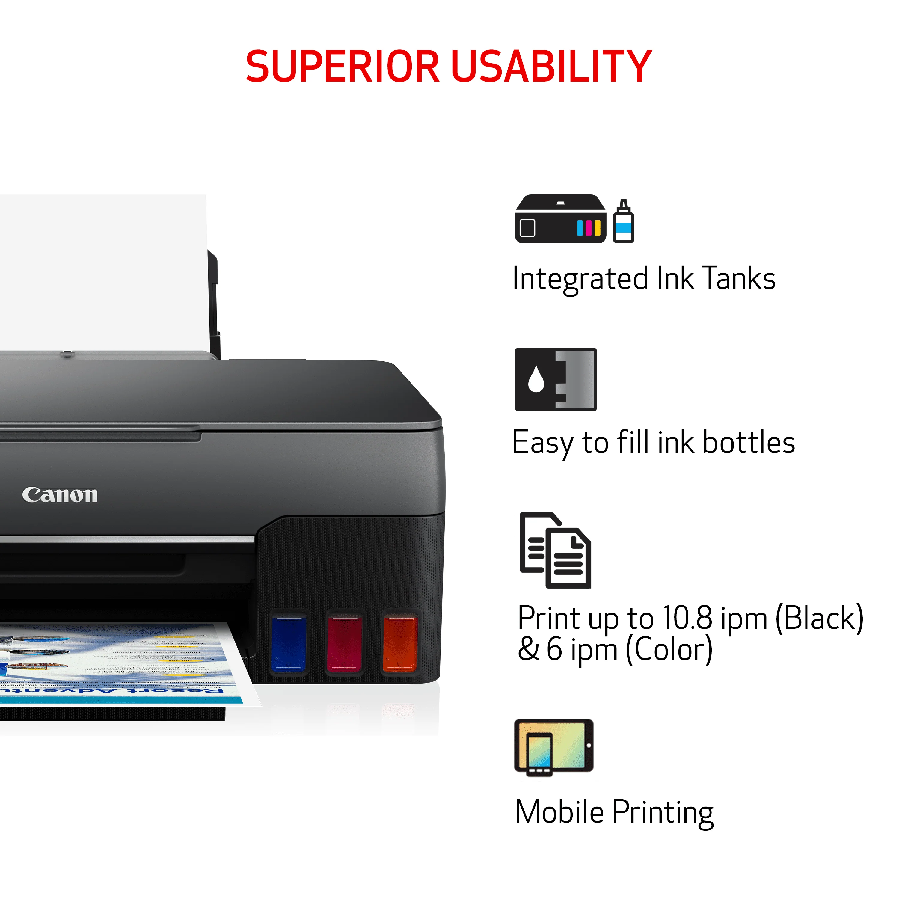 Canon PIXMA G3262 Wireless MegaTank All-In-One Printer