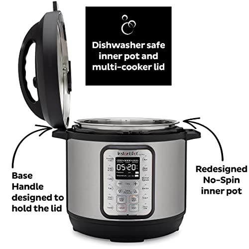 Instant Stainless Steel Duo Plus 9-In-1 Electric Dishwasher Safe Outer Lid Automatic pressure cooker
