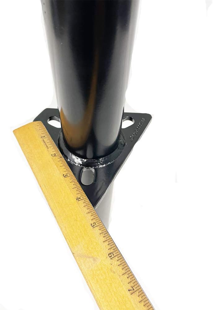 Southwest Wheel 5,000 lbs top Wind A-Frame Trailer Jack w/Zinc Round Tube Foot Plate Pack of 2