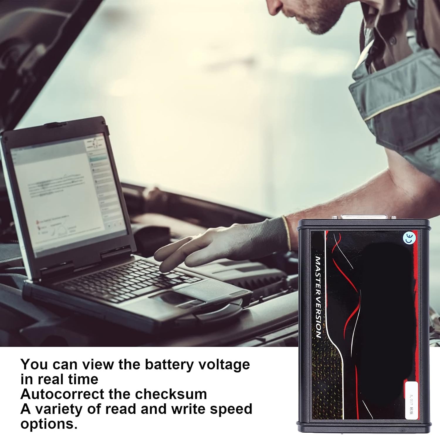 KIMISS Diagnostic Scan Tool, OBD2 ECU Programming Tool for Kess V2 5.017 EU Version Software Upgrade for Kess V2.8 for Car Truck Tractor