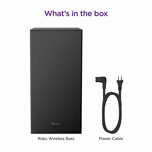 Roku Wireless Bass, Slim Subwoofer Streambar, Streambar Pro Wireless Speakers