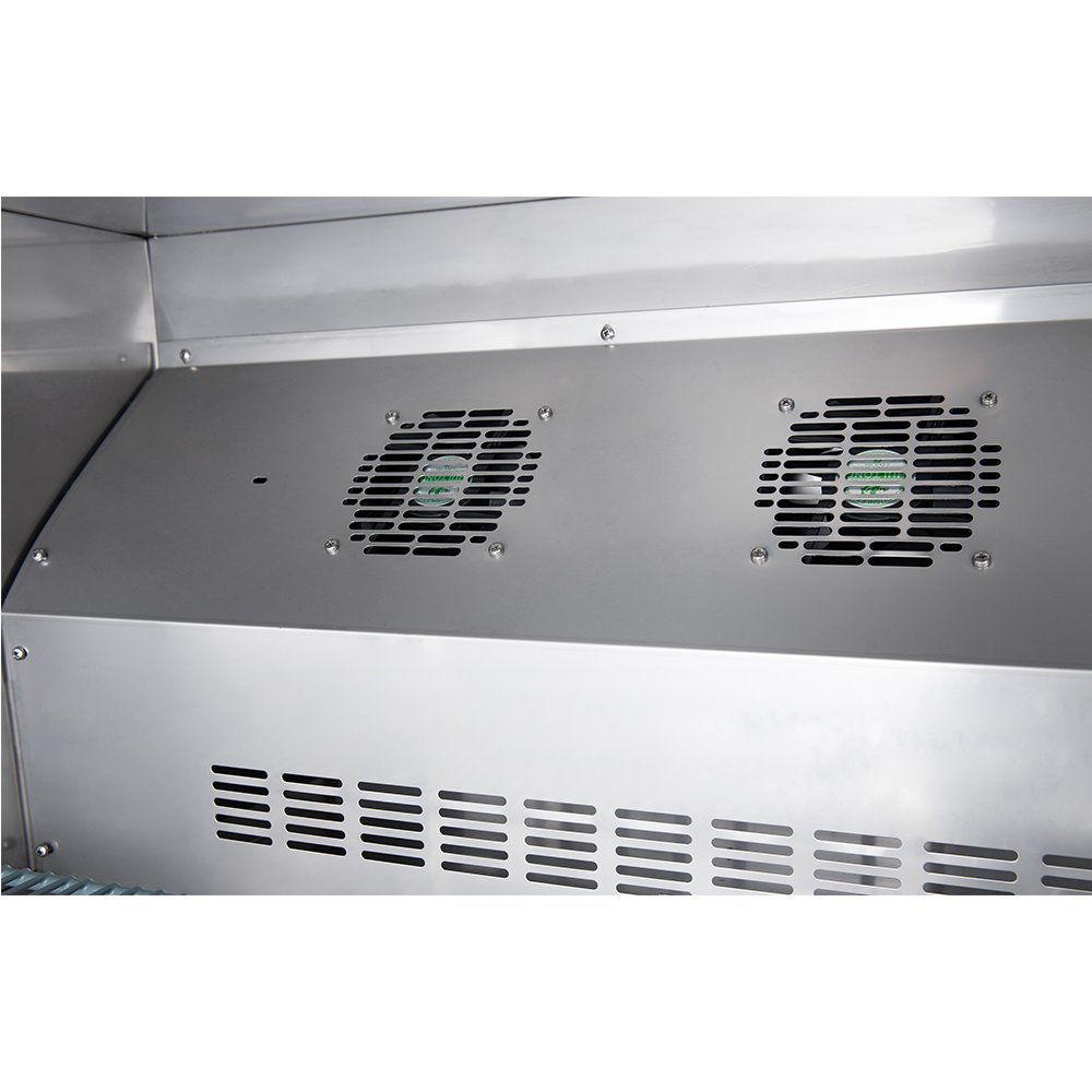 Dukers DUC48F 12.2 cu. ft. 2-Door Undercounter Freezer in Stainless Steel