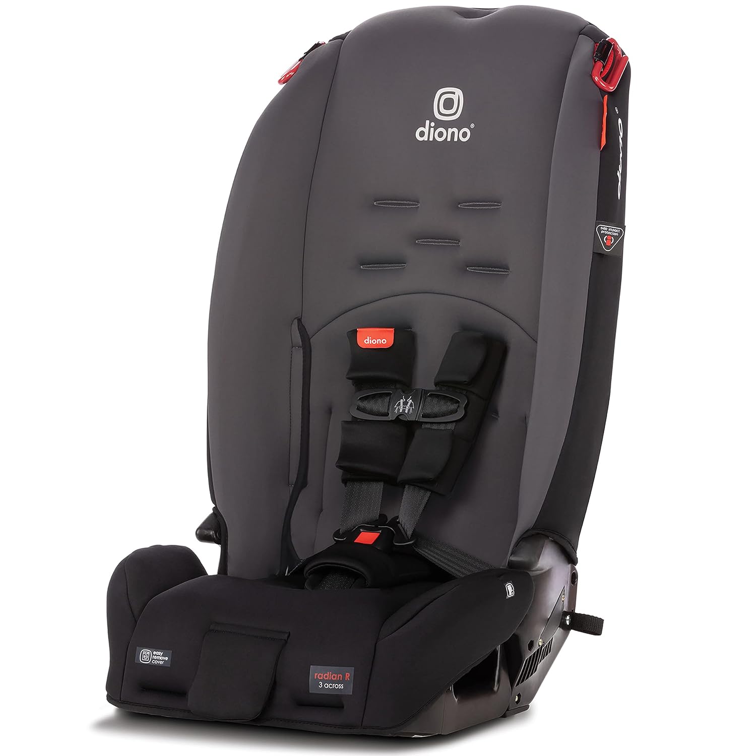 Diono Radian 3R 10 Years 1 Convertible Car Seat Rear & Forward Facing Plus Diono Solana No Latch 2 Pack Backless Booster Seats
