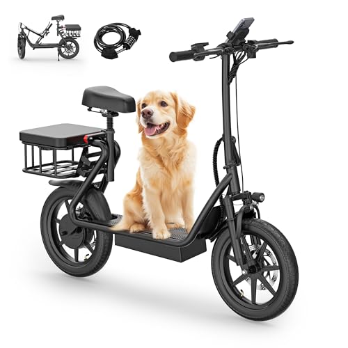 NAVIC Electric Scooter Adults,Max 19/22/27/49 Miles Ranges,Top Speed 19/22 mph,350/750W Peak Motor, Folding E-Scooter with Dual Braking Dual Suspension