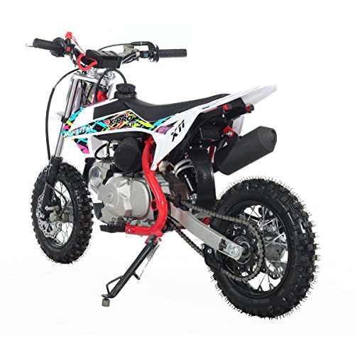 X-PRO X11 110cc Dirt Bike Gas Dirt Bike Pit Bikes Dirt Pitbike with Automatic Transmission, Electric Start,10"/10" Tires!(Black)