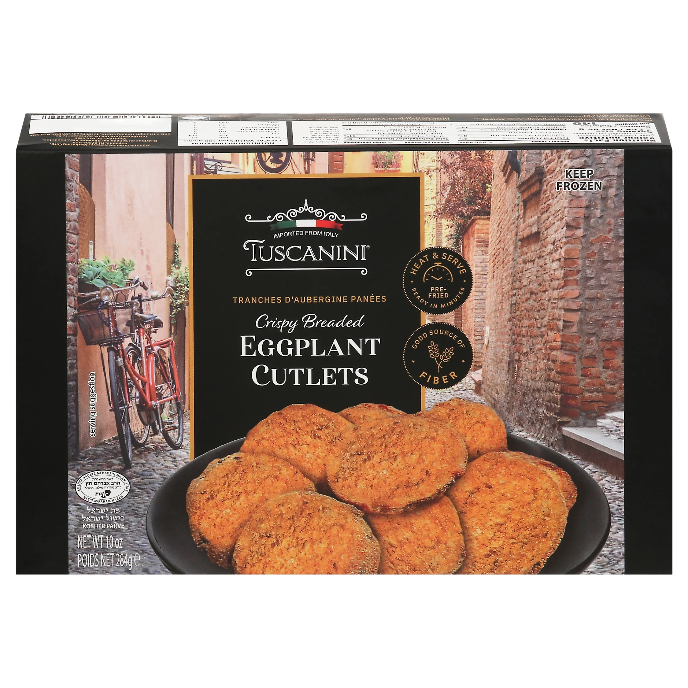 TUSCANINI EGGPLANT CUTLETS BREADED 10 OZ - Pack of 12