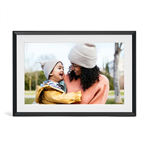 Aura Digital Picture Frame - 10.1" HD Mat Display | Wirecutter's Best Digital Frame for Gifting - Send Photos Directly from Your Phone from Anywhere | Quick & Easy Setup Over WiFi - Free App | Black