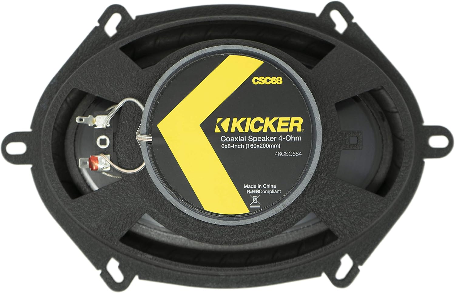 KICKER CS Series CSC68 6 x 8 Inch Car Audio System Speaker, Black (2 Pack)