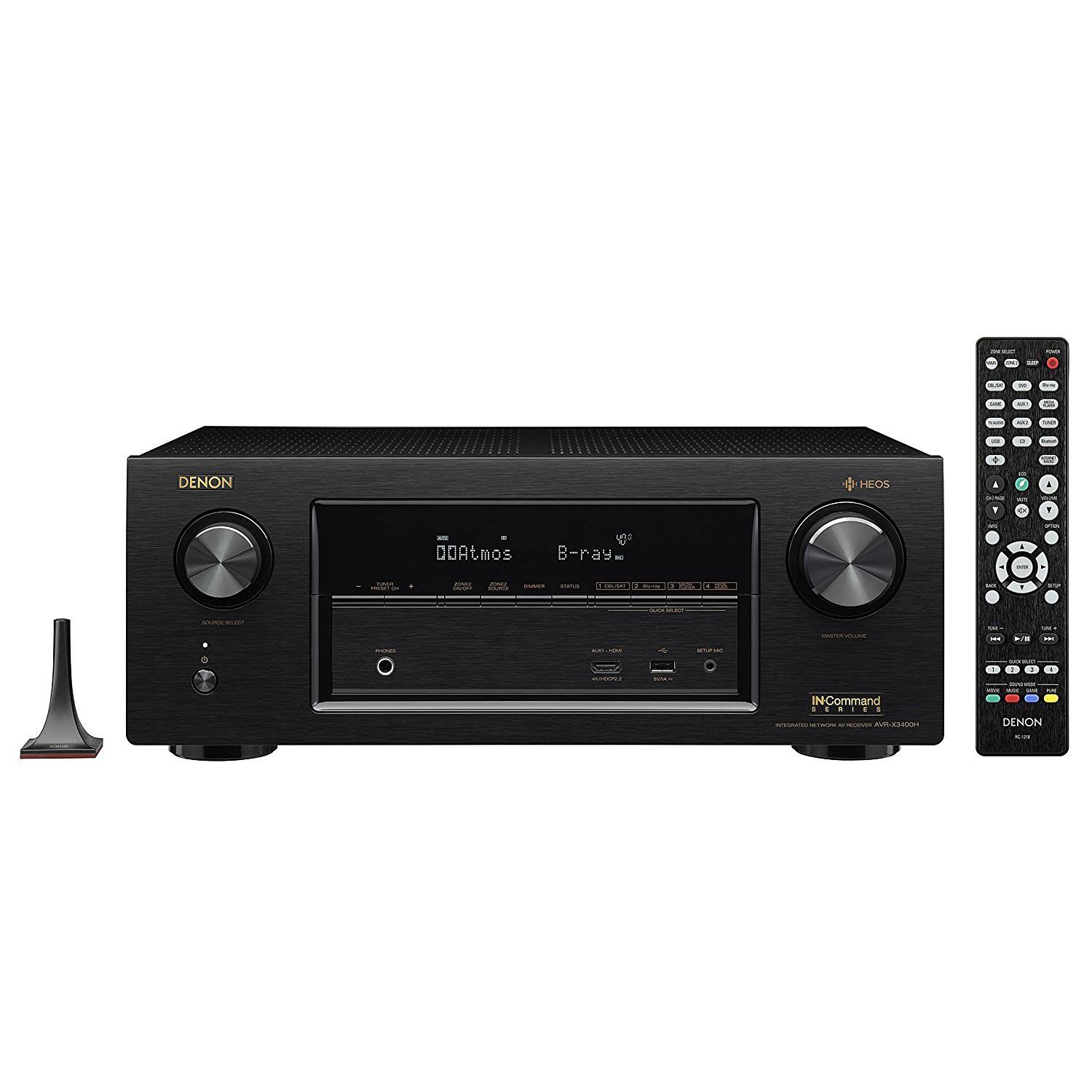 Denon AVR-X3400H - AV network receiver - 7.2 channel - black - Megean