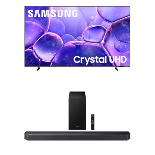 Samsung 43-Inch Class Crystal UHD U8000F 4K Smart TV (2025 Model) Endless Free Content, Crystal Processor 4K, MetalStream Design, Knox Security, Alexa Built-in