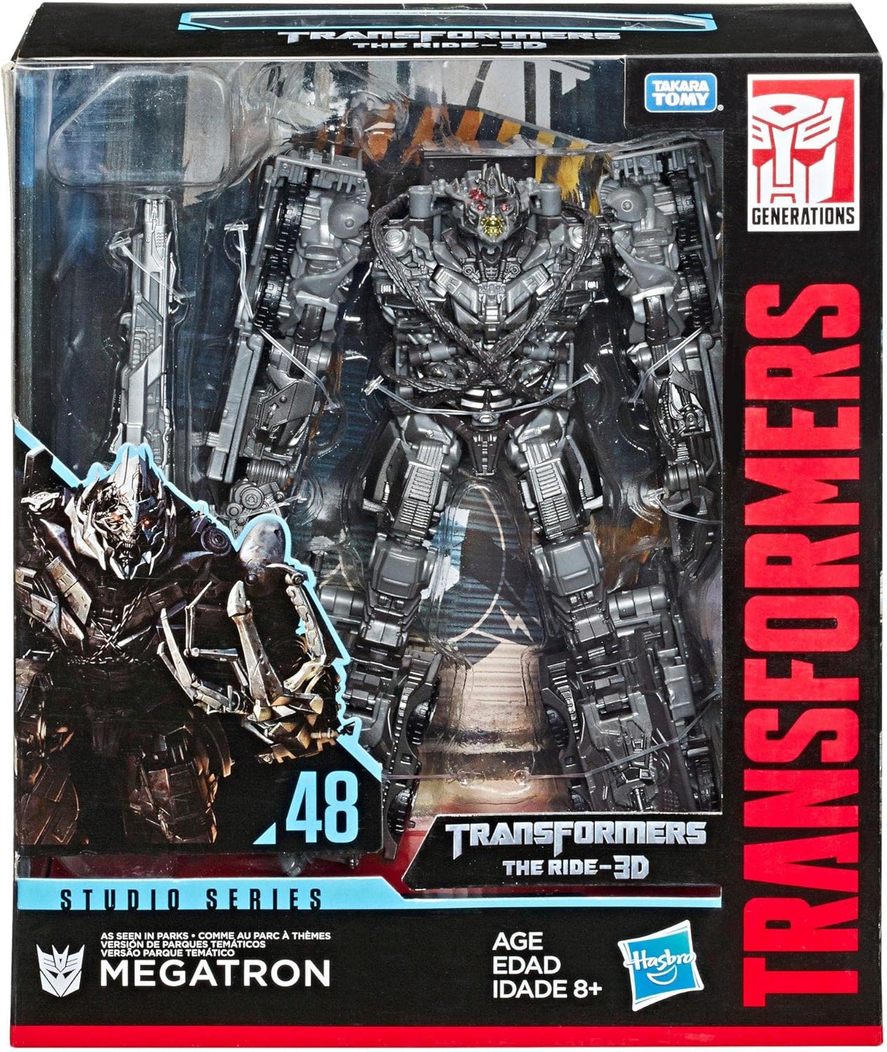 Transformers Studio Series 48 Leader Class Transformers The Ride 3D Exclusive Megatron Figure,E6254