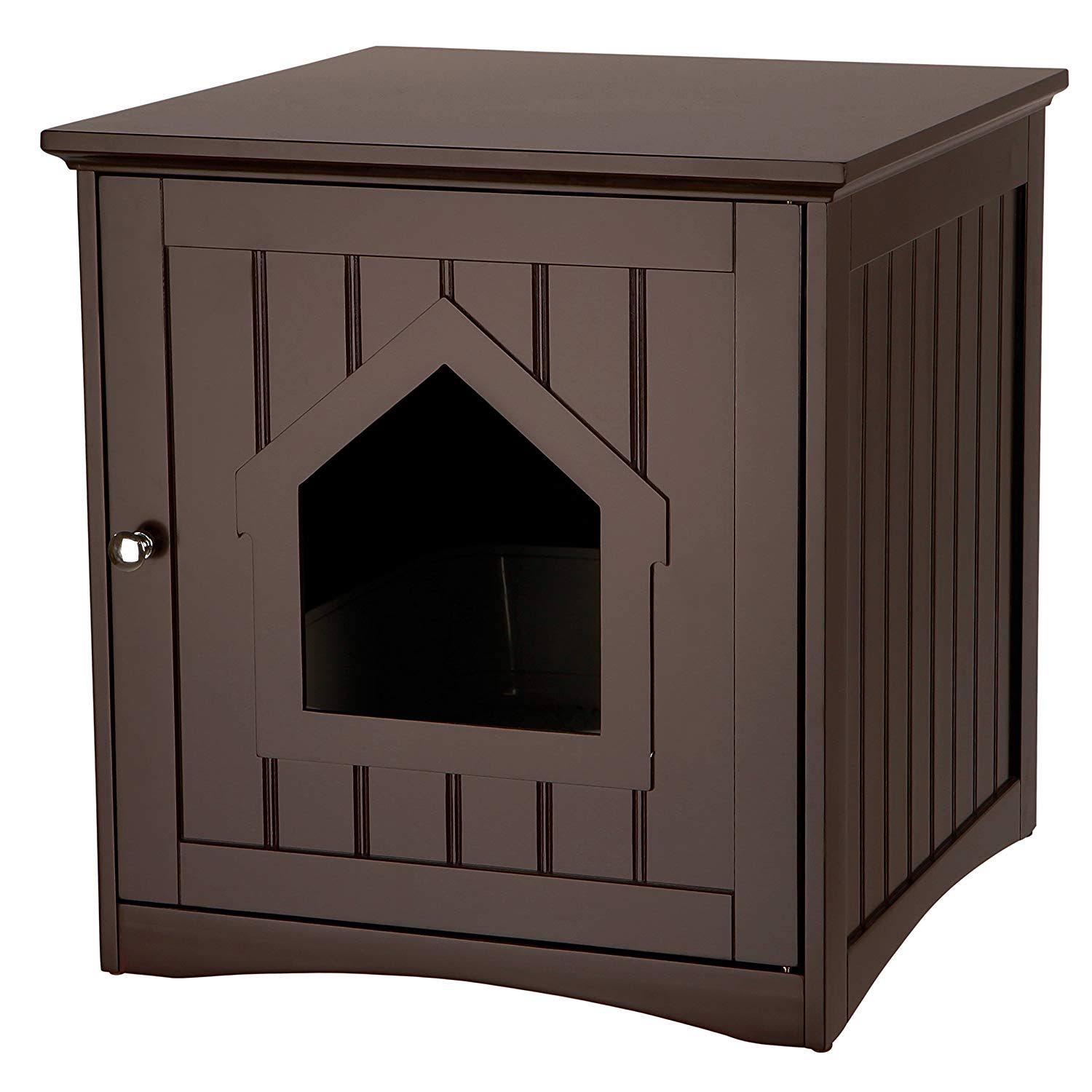 Archie u0026 Oscar Freda Cat Home Litter Box Enclosure, White