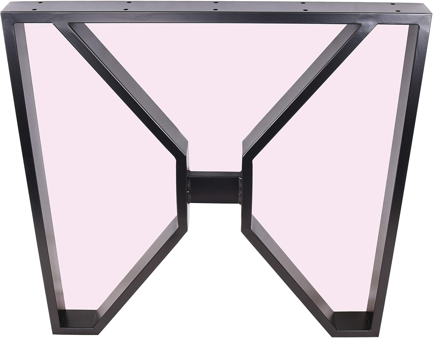 28" Dining Table Legs, X-Shaped Steel Table Legs, Office Table Legs,Computer Desk Legs,Industrial Kitchen Table Legs,Set of 2,Black