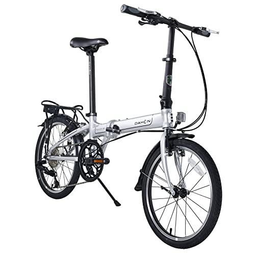 Dahon Mariner D8 Folding Bike, Lightweight Aluminum Frame; 8-Speed Gears; 20” Foldable Bicycle for Adults