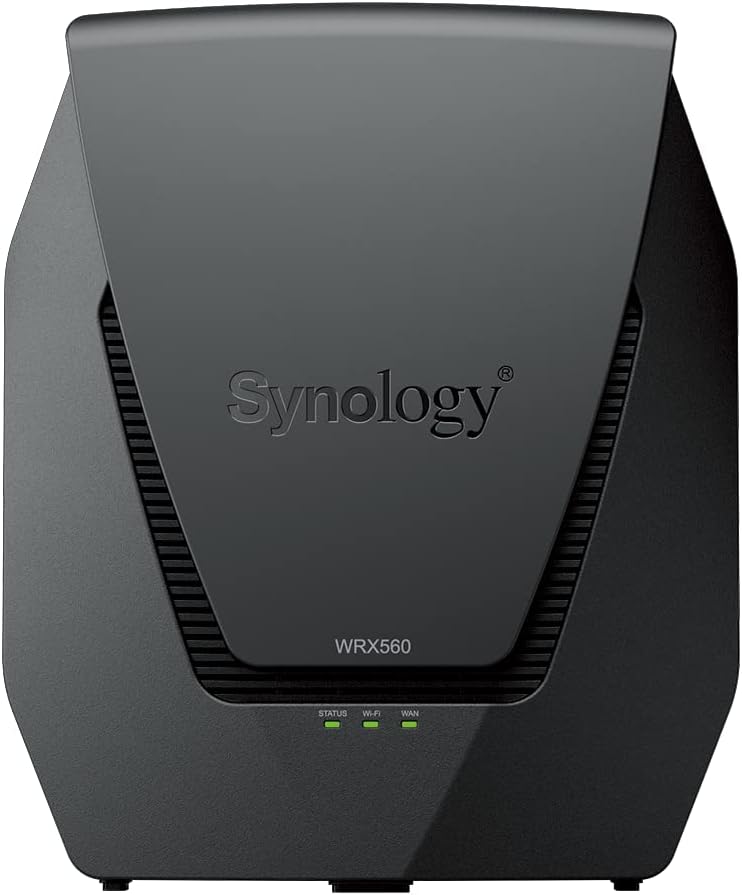 Synology 5-Bay DiskStation DS1522+ (Diskless),Black & WRX560 - Dual-Band Wi-Fi 6 Router, 2.5Gbps Ethernet, VLAN Segmentation, Multiple SSIDs