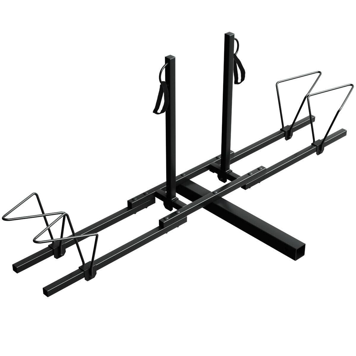 Costway Upright Heavy Duty 2 Bike Bicycle Hitch Mount Carrier Platform Rack Truck SUV