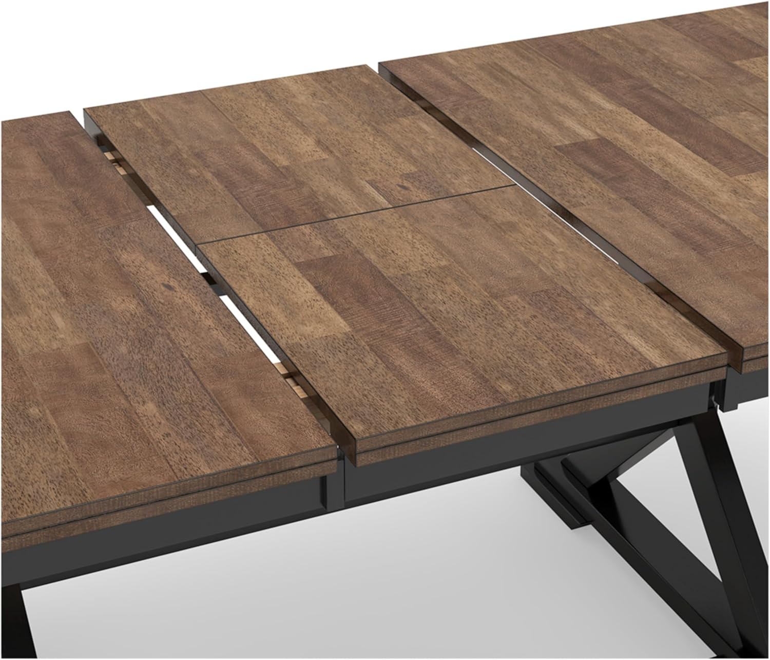 Signature Design by Ashley Wildenauer Dining Extension Table, 78" W x 40" D x 30" H, Black & Dark Brown