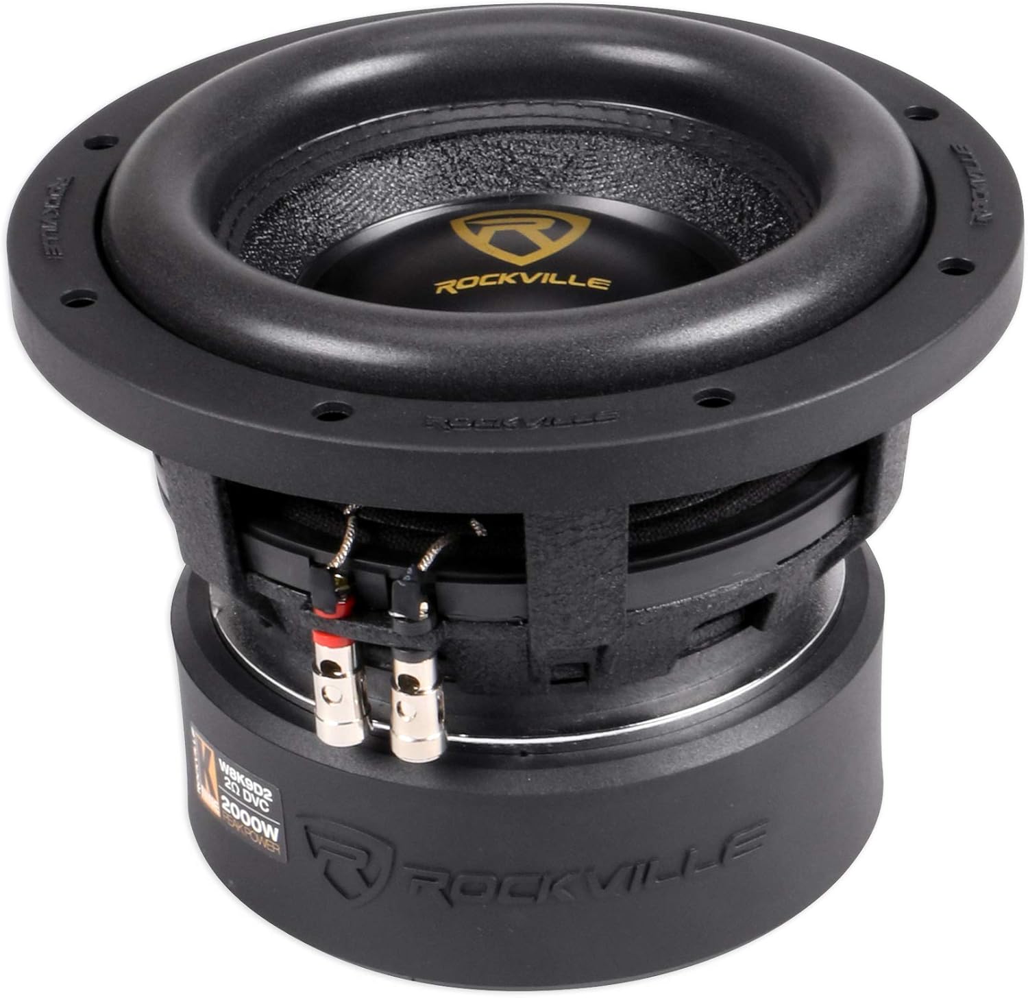 Rockville (2) W8K9D2 8" 2000 Watt Car Stereo Subwoofers Dual 2-Ohm CEA Subs