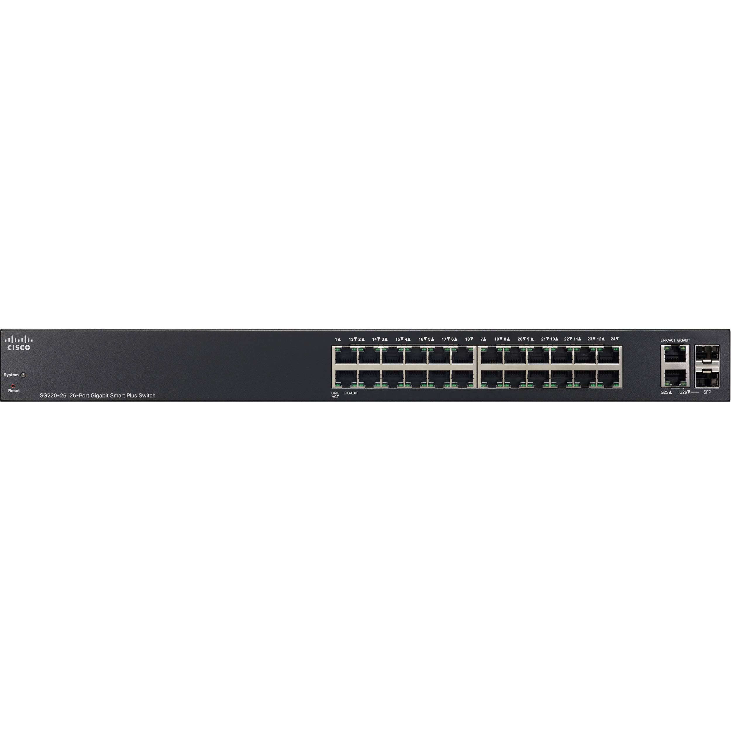 Cisco SG220-26-K9 26-Port Gigabit Smart Plus Switch