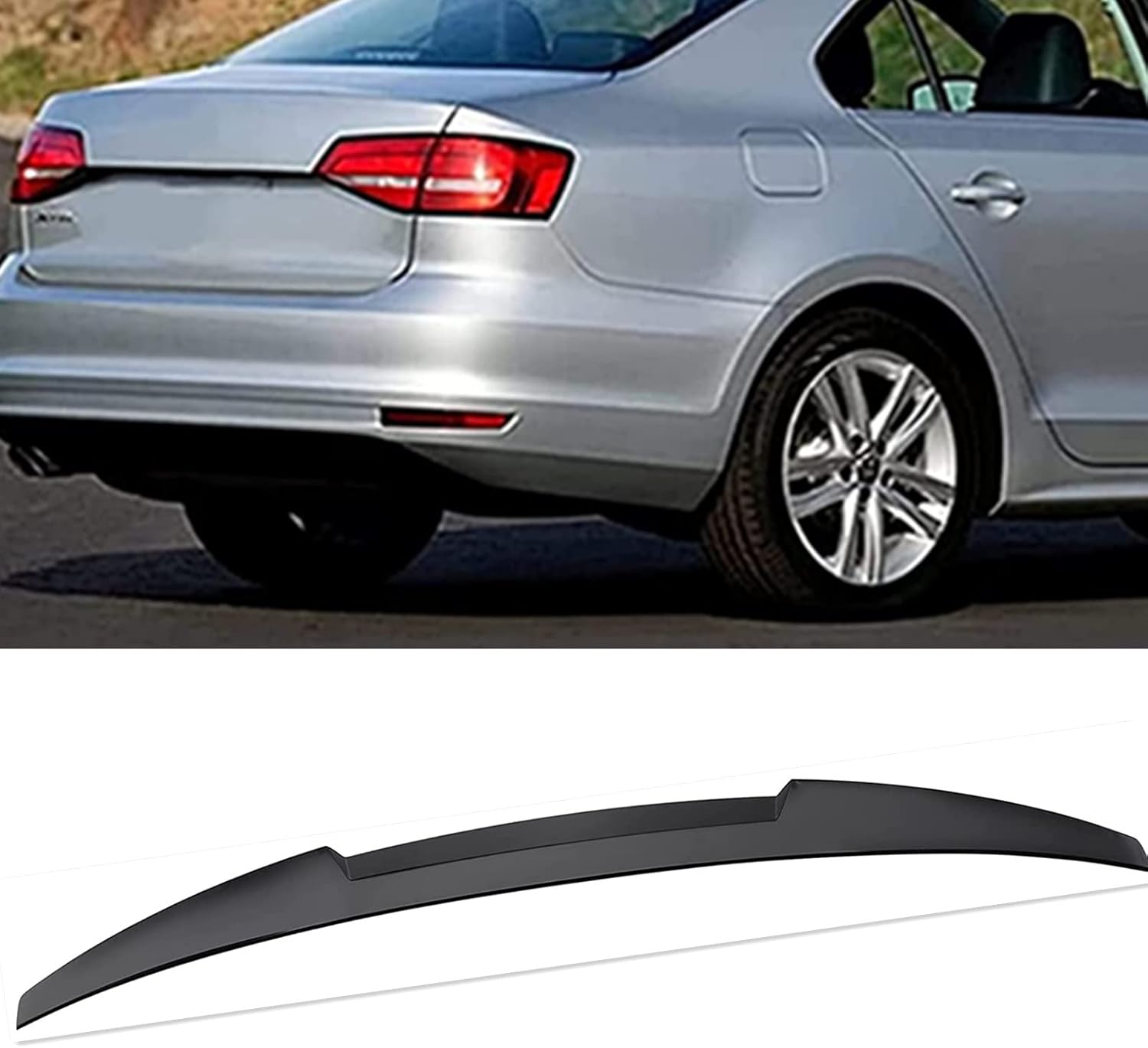 MOFANS Rear Spoiler Fit for Compatible with Volkswagen VW Jetta Sedan 2012-2018 Trunk Wing Spoiler Pack of 2